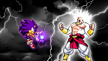 Multiverse Sonic V2 OP (all form) (New) VS Limit Break Broly SSJ4 V2 OP in Mugen
