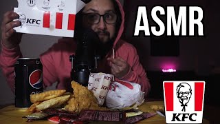 ASMR ESPAÑOL : KFC ( POLLO FRITO, PAPAS FRITAS, HAMBURGUESA, EMPANADAS) Sonidos de Comida MUKBANG