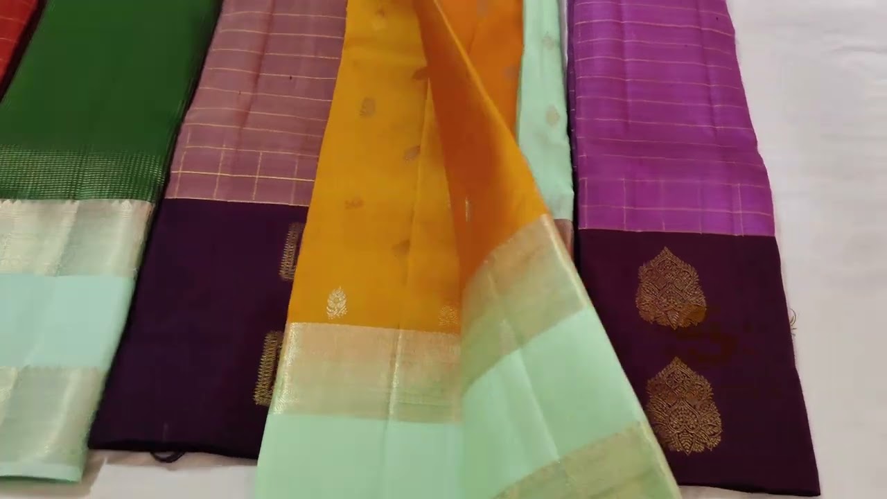 Pure Kanchipuram silk saree #saree #silk #handloom #music