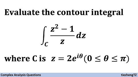 Evaluate the integral (z^2-1)/z in the given contour z=2e^(i*theta) where theta is from 0 to pi