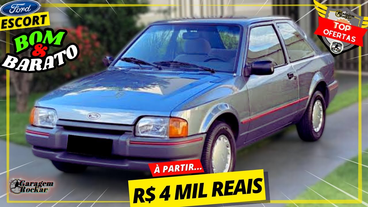Carro BOM e BARATO Ford ESCORT 1.6 CHT A VENDA [À PARTIR DE 4 MIL] Top Ofertas Rockar 