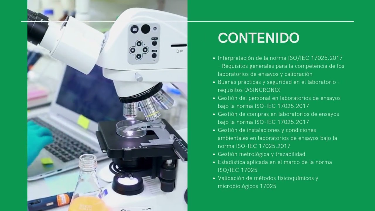 SISTEMA DE GESTION DE LA CALIDAD EN LABORATORIO ISO/IEC 17025-On line + Auditor Líder ISO/IEC 17025