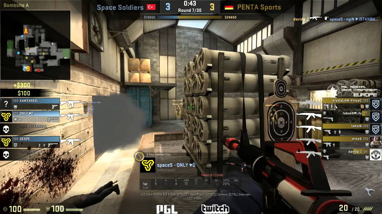 PGL Minor Qualifier PENTA vs Space Soldiers (Cache/on Russian)