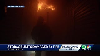 Citrus Heights fire damages CubeSmart storage units