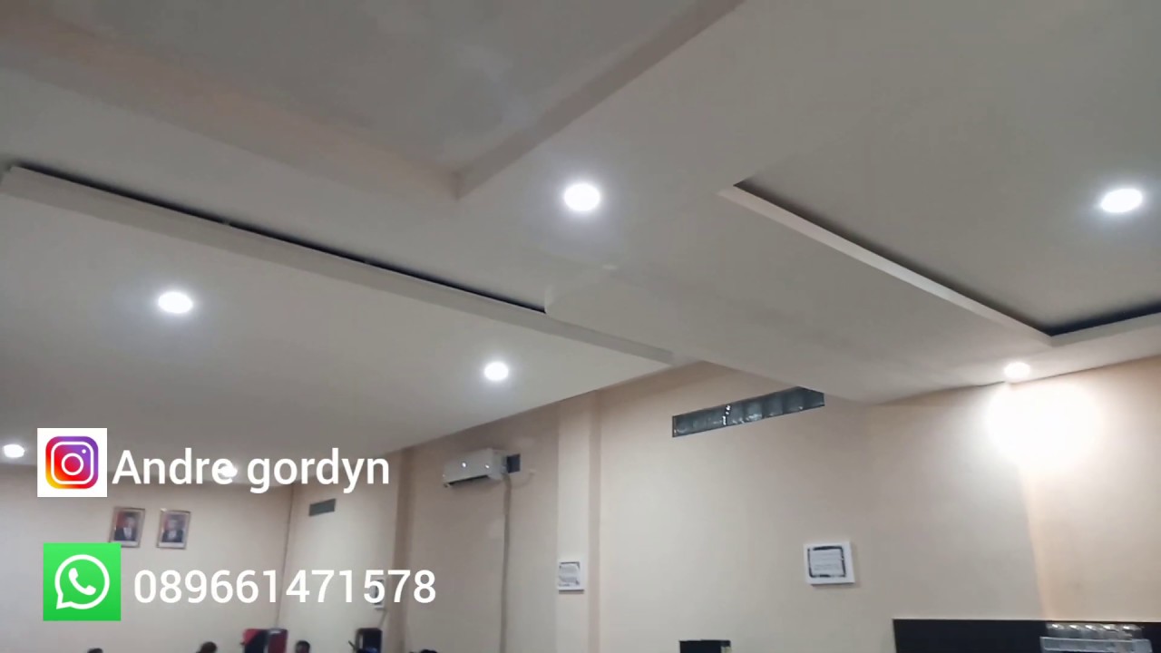 Plafon gypsum desain interior rumah modern ideal dan minimalis - YouTube