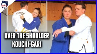 How To Do an Over the Shoulder Kouchi-Gari in Judo | Ronda Rousey's Dojo #18
