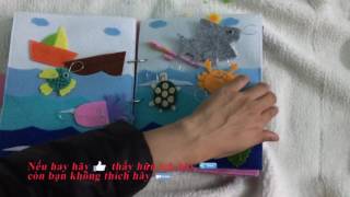 Đồ chơi handmade vải dạ nỉ cho trẻ em - sách vải cho bé - Handmade DzungMac
