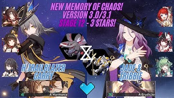 New Memory of Chaos - Stage 12 - 3.0 - H. Trailblazer Carry and Jade & Tribbie - Honkai Star Rail