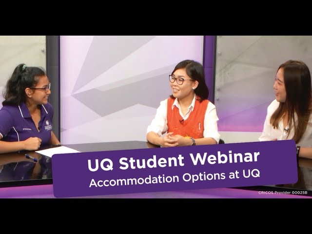 Watch Episode 3 – Accommodation options at UQ on YouTube.