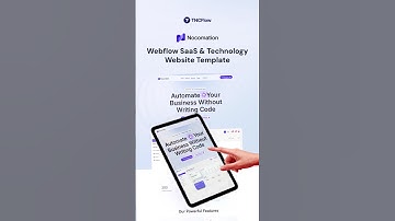 Webflow Template For SaaS & Technology Website - Nocomation
