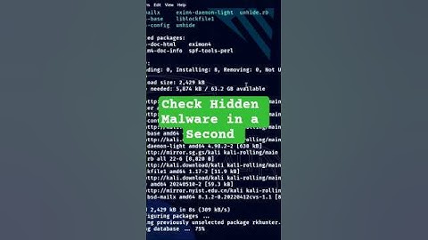 How to check Hidden Malware in Your System 🚀👩🏻‍💻#hacker #malware #tools #linux #tech #technology