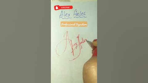 Alex Hales🏏|Name Signature Style🖊️💕#shorts #ytshorts #signature