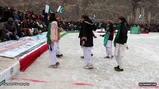 gilgit baltistan song Girls dance  - KHALTI WINTER SPORTS FESTIVAL GHIZER 2023