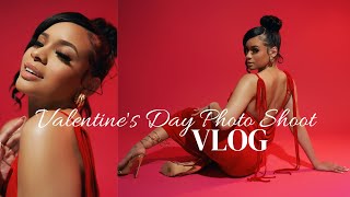 VLOG: VALENTINE’S DAY PHOTO SHOOT || GRWM, MY OUTFIT + NAILS + HAIR + MAKEUP + BTS ||