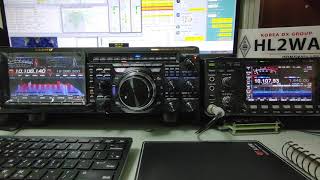 FTDX-101MP vs IC-7600 , 30m Band CW Receiver