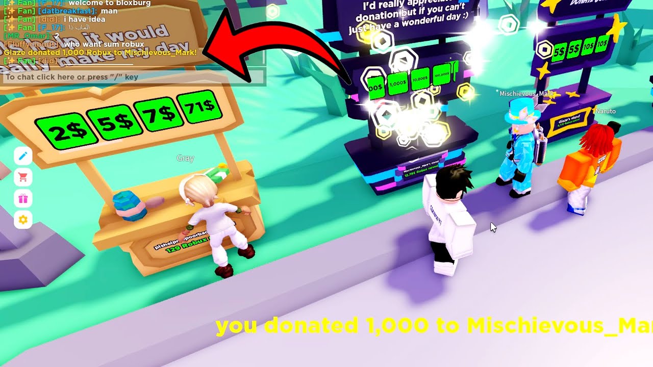 Donation: 1000 Robux - Roblox