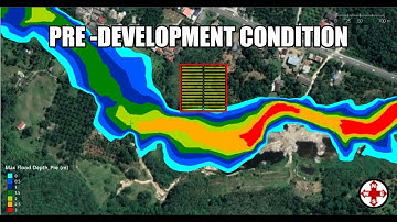GeoHECRAS 2D: Pre development and Post development conditions