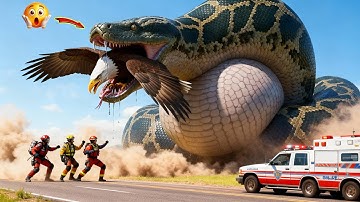 Giant Python Crushes Majestic Eagle – Heroes Risk Everything in Heart-Stopping Battle