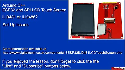 ESP32 with SPI  480x320 Touch Screen, is it a ILI9481 or ILI9486?