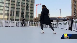 Baltimore hotel offers ice skating -