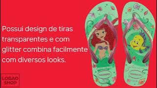 Chinelo Havaianas Slim Princesas Kids