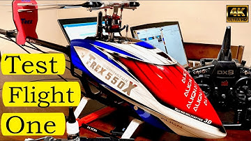 Align T Rex 550X Check flight 1 (in 4K)