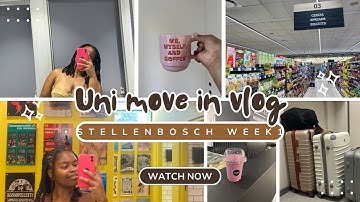 Uni move in vlog| Stellenbosch uni | orientation | cleaning | groceries | South African YouTuber