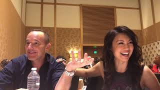 Clark Gregg (Coulson) and Ming Na Wen (May) discuss Agents of Shield at SDCC '19