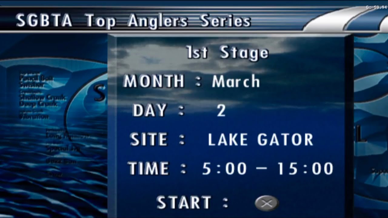 Tournament Stage 1 Day 2 – (TOP Anglers Series) Sega Bass Fishing Duel ps2 [AetherSX2]