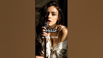 Hello (Lyrics) - Adele | AI Shorts #ai_move_music #ai_music #aivideo #shorts
