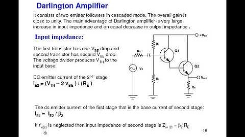 EL 301 UNIT 6 Darlington Pair By kuldeep Trivedi GPC PALI