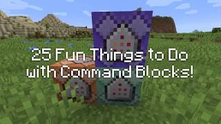 In this video we show you 25 really cool uses for command blocks
minecraft. hope learn something about minecraft and how to use
commands block when...