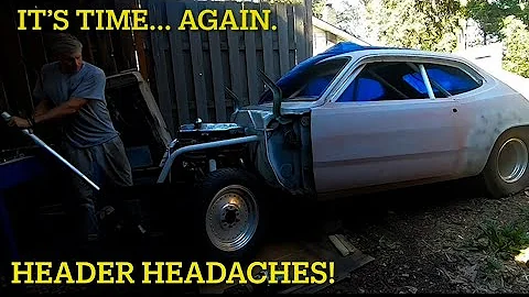 Part 1. Progress report from 2024 on “Sweet Victory”. #nonamenationals #mopar #diy #Duster #headers