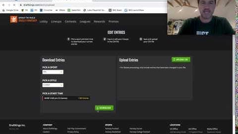 Bridge the Gap DFS: Uploading NFL DFS Lineups from FantasyCruncher to DraftKings & FanDuel