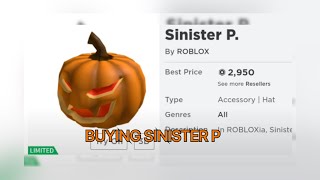 Sinister P.  Roblox Limited Item - Rolimon's