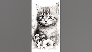 #midjourney hand drawn kitty cats #midjourneyprompts