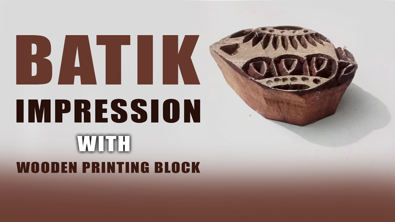 Батик | Как снять оттиск с деревянного печатного блока с помощью горячего воска