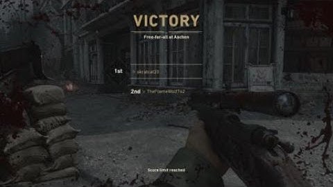 Call of Duty®: WWII 1v1 360 no scope final kill