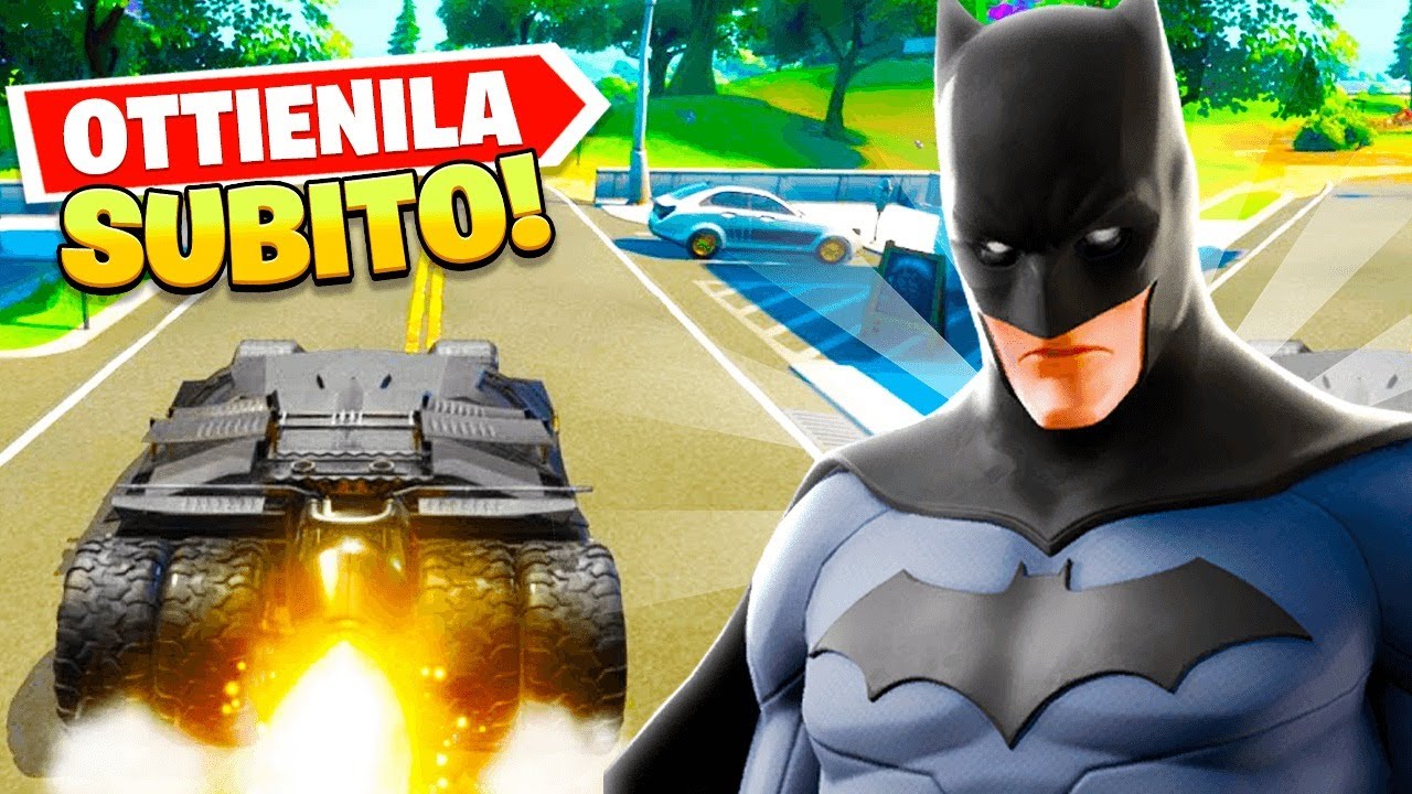 COME SBLOCCARE *VELOCEMENTE* LA NUOVISSIMA BATMOBILE su FORTNITE ITA!!😍