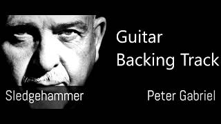 Video thumbnail of "Peter Gabriel sledgehammer guitar backing track"