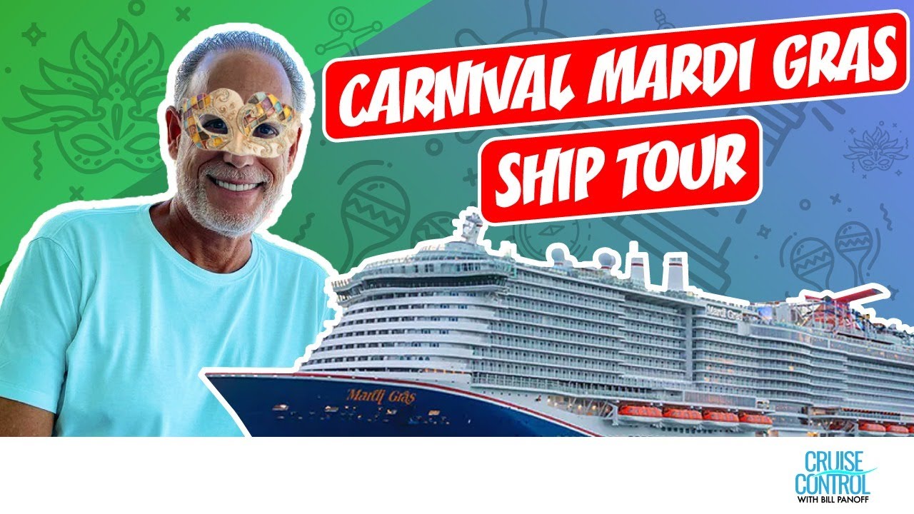 CARNIVAL Mardi GRAS SHIP TOUR BEHIND THE SCENES SHIP NAMING CEREMONY
