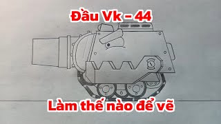 Cách vẽ xe tăng đầu Vk - 44 trong HomeAnimations