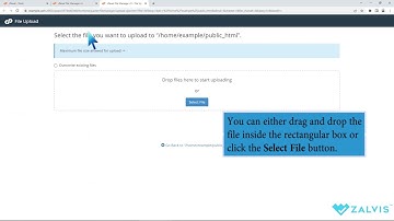 How to upload files via the cPanel File Manager with Zalvis