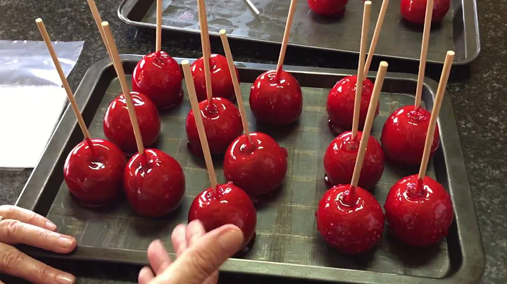 How to make toffee apples / candy apples