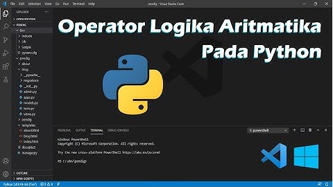 Operator Logika Aritmatika Pada Python