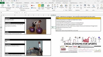 EAF# 57  - Use Excel to Add Pictures to your Strength Template