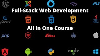Full Web Stack Development Course. Front and backend developer. Web Development Bootcamp.