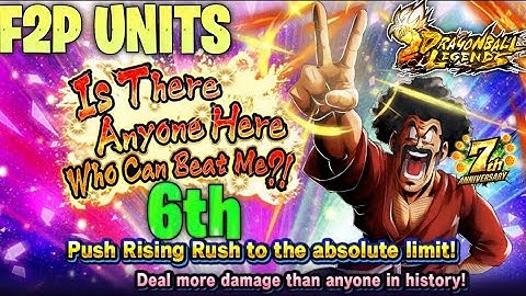 Is There Anyone Here Who Can Beat Me?! 🔥 Battle 6th F2P Team | Dragon Ball Legends