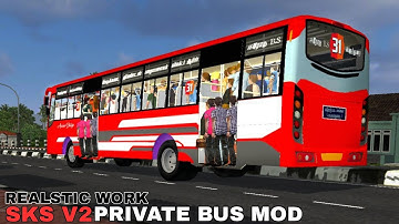 SKS V2 Private Bus Mod In Bus Simulator Indonesia - Bussid Bus Mod - #bussidnewmods #bussidmod