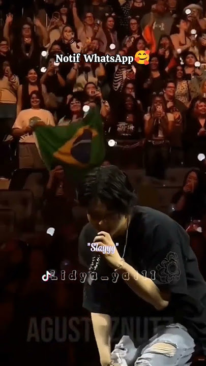 Notif Suga:Slayyy.... #bts #suga #agustdtour #sound #notifwa #notifbts #nadaderingbts #army